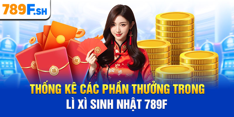 Thống kê các phần thưởng trong lì xì sinh nhật 789F